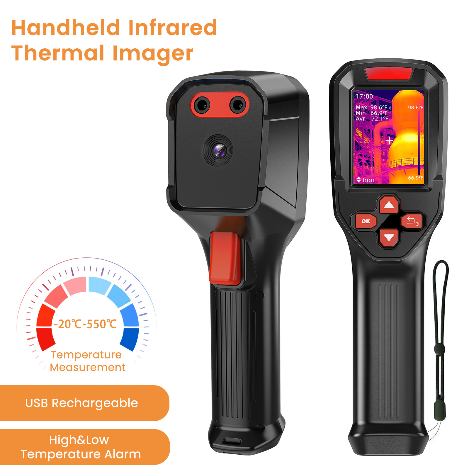 Nf 521 Thermal Imaging Camera - USB Rechargeable Thermal Imaging Camera HD