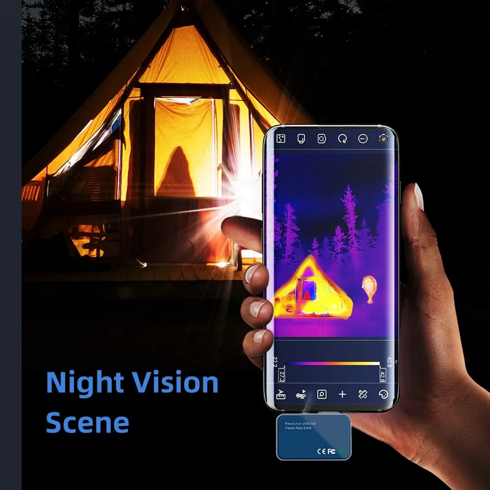 TOOLTOP T7 256*192 Android Typ - огляд і ціна Nf 521 Thermal Imaging Camera