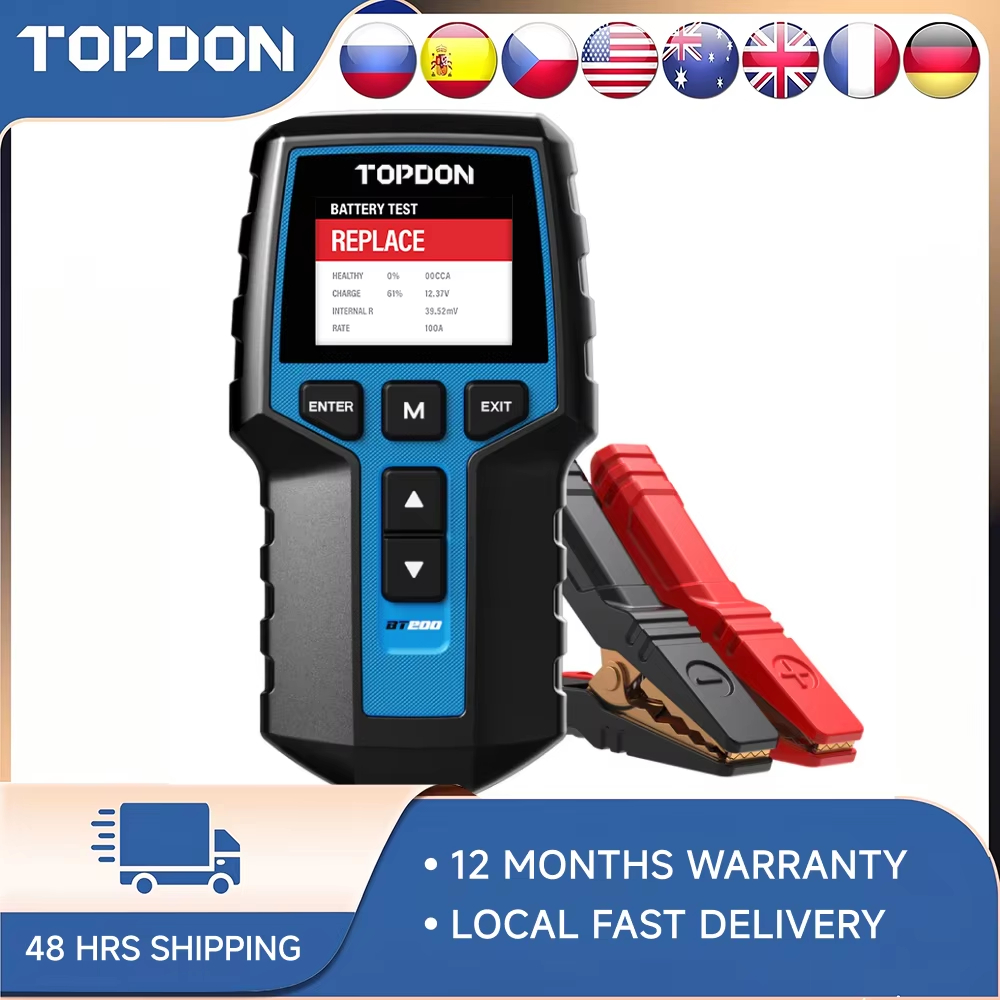 TOPDON BT200 Car Battery Teste - огляд і ціна Topdon Tc001 Thermal Camera